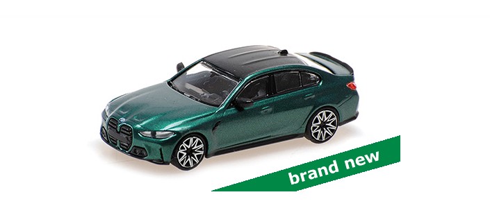 BMW M3 2020 Groen Metallic - 1:87 BMW M3 2020 Groen Metallic - 1:87