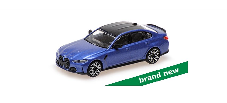 BMW M3 2020 Blauw Metallic - 1:87 BMW M3 2020 Blauw Metallic - 1:87