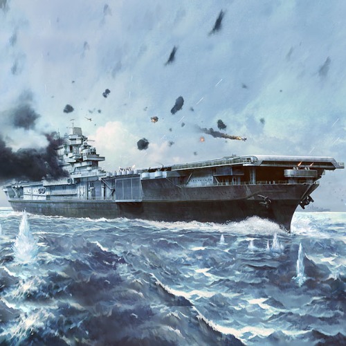 USS Yorktown CV-5 Battle of Midway - 1:700