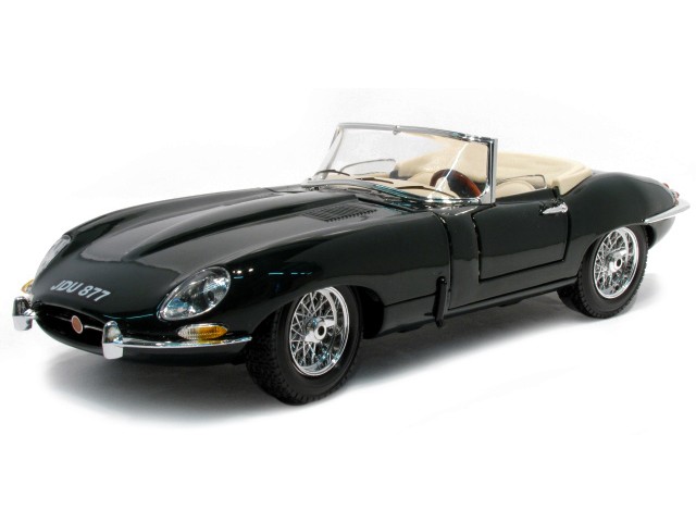 Jaguar E-Type Cabriolet 1961 Groen - 1:18