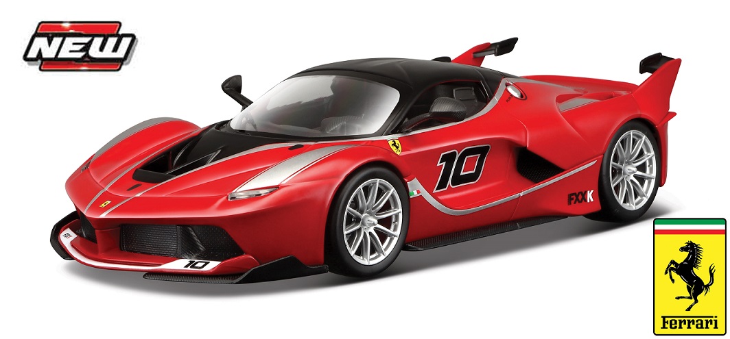 Ferrari FXX-K No.10 Rood/Zwart - 1:18