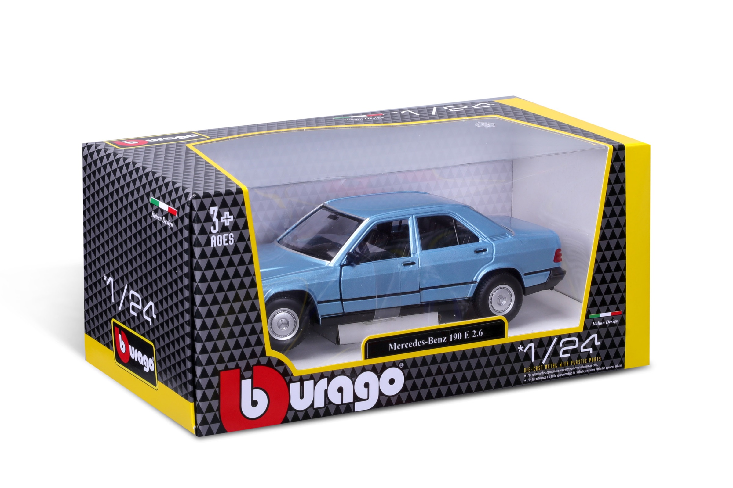 Mercedes-Benz 190E 1987 Blauw - 1:24