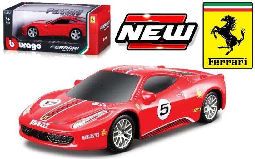 Ferrari 458 Challenge No.5 Rood/Wit - 1:24