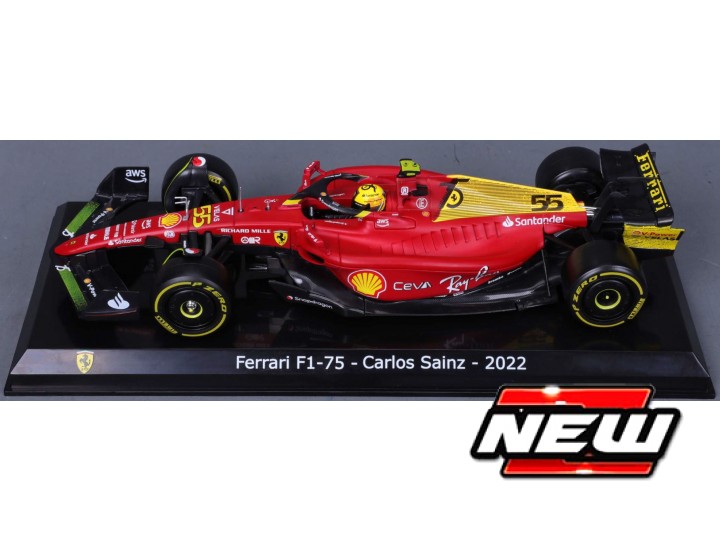 Ferrari F1-75 Monza Livery Anniversary No.55 2022 C. Sainz - 1:24