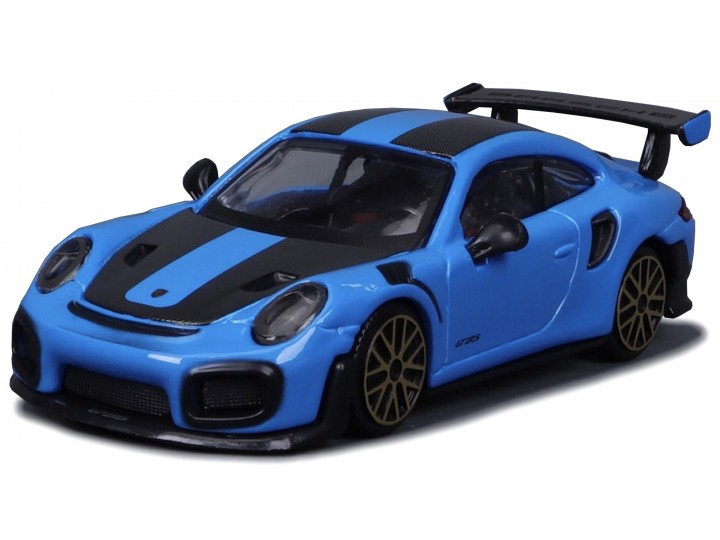 Porsche 911 GT2 RS Blauw/Zwart - 1:43