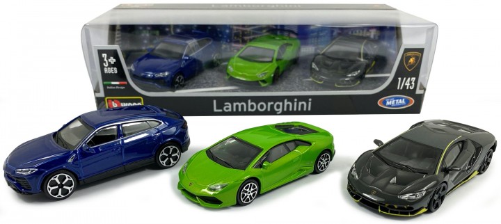 SET 3 VEHICULES MINIATURES BURAGO 1/43 MERCEDES BMW LAMBORGHINI - Gonçalves  Lobo Numismatique