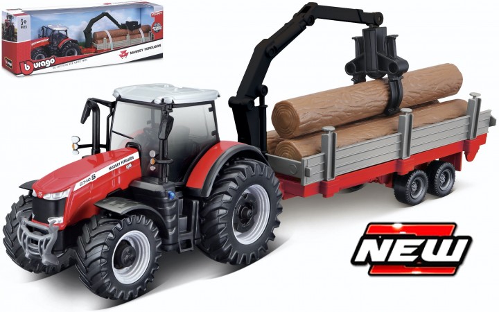 Massey Ferguson 8740S + Logging Trailer - 10cm