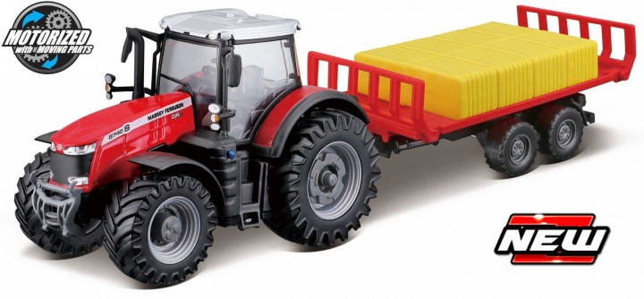 Massey Ferguson 8740s met Balen Trailer