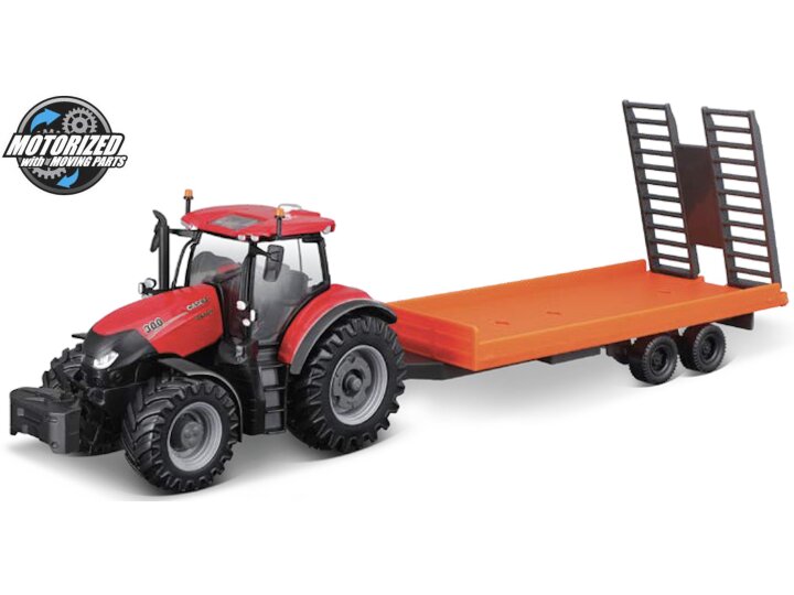 Case IH Optum CVX300 with trailer