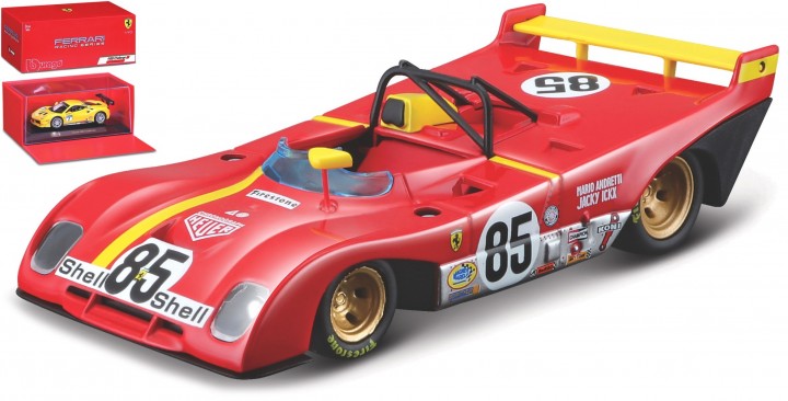 Ferrari 312 P No.85 1972 Rood/Geel - 1:43