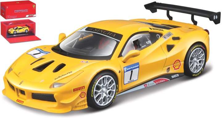 Ferrari 488 Challenge No.1 Geel - 1:43