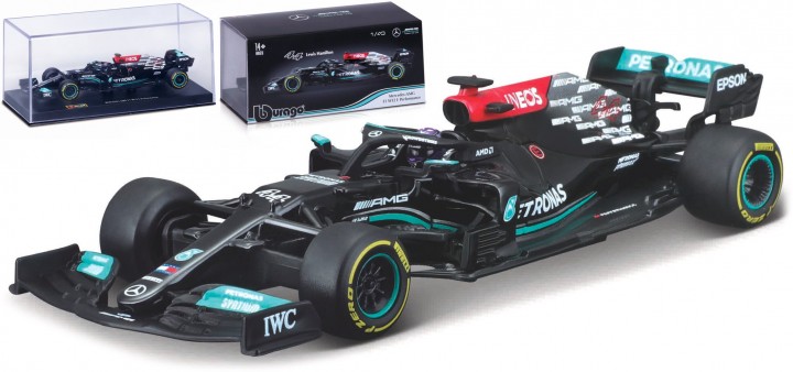 Mercedes-Benz AMG F1 W12 EQ Power+ No.44 2021 L. Hamilton with Helmet - 1:43