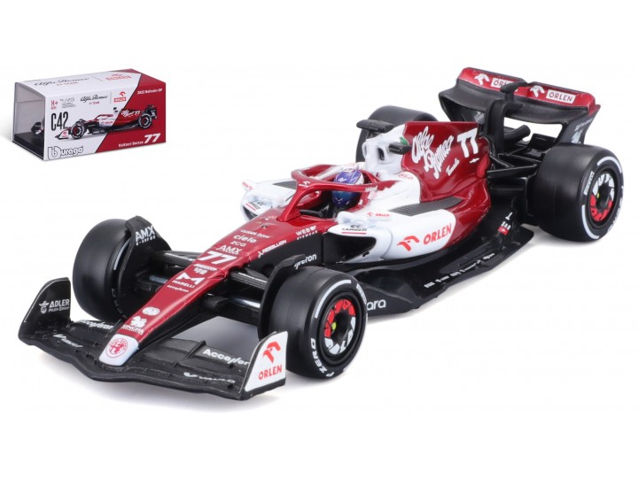 Alfa Romeo F1 Team Orlen C42 No.77 2022 V. Bottas with Helmet - 1:43