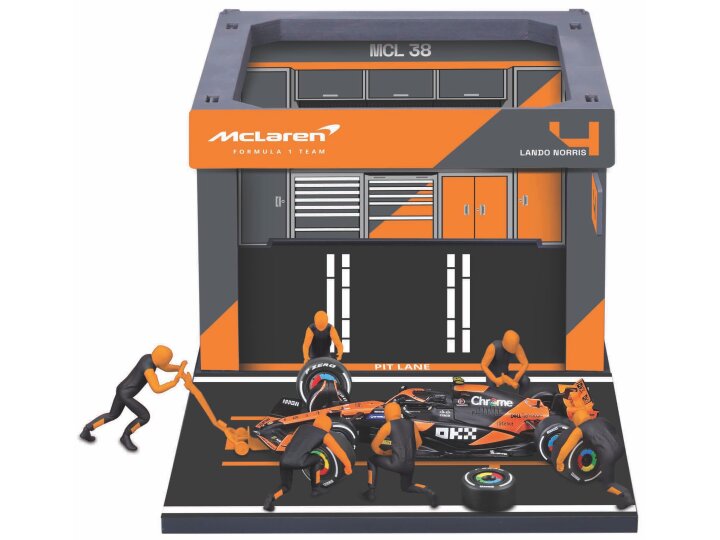 McLaren MCL38 Pit Pass Set 2024 No.4 L. Norris - 1:43