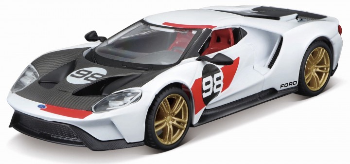 Ford GT No.98 Heritage Collection 2018 White/Black - 1:32