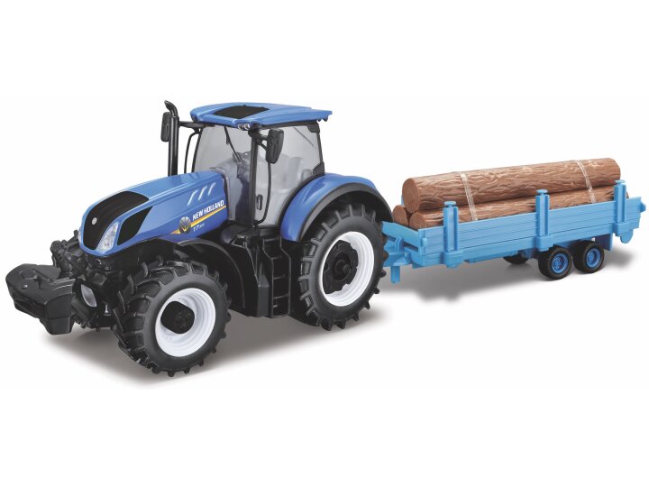 New Holland T7.315 with Logtrailer - 1:32