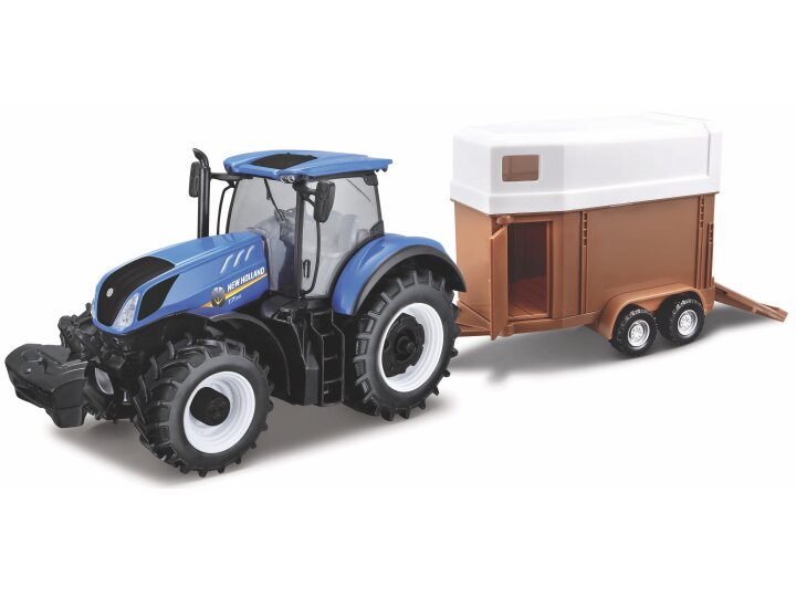 New Holland T7.315 with Horse trailer - 1:32