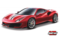 Ferrari 488 Pista Rood/Zwart