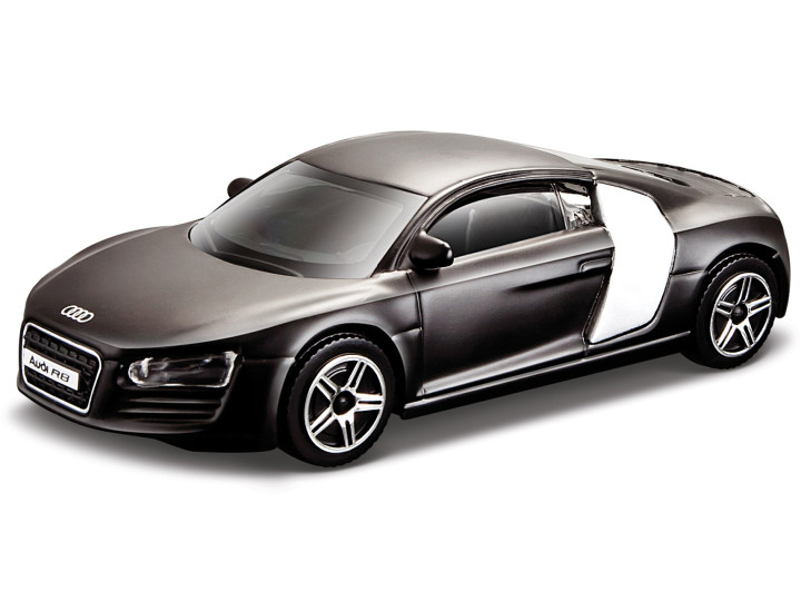 Audi R8 Mat Zwart - 1:64