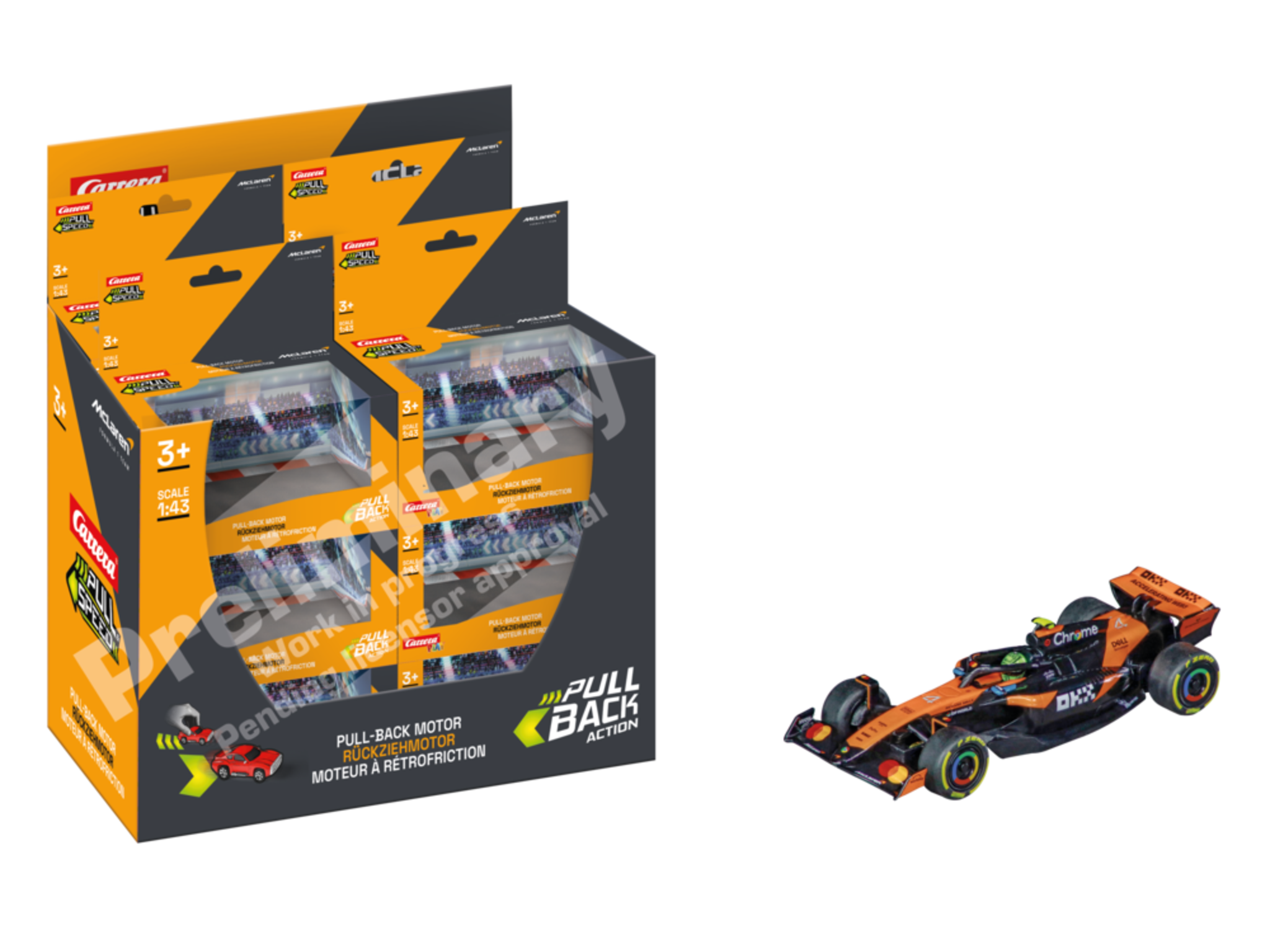 Pull and Speed - McLaren MCL39 No.4 L. Norris - 1:43  Pull and Speed - McLaren MCL39 No.4 L. Norris - 1:43