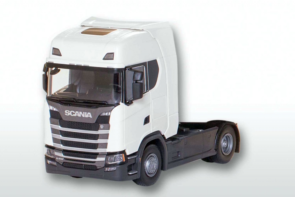 Scania CS410 4x2 Wit - 1:25