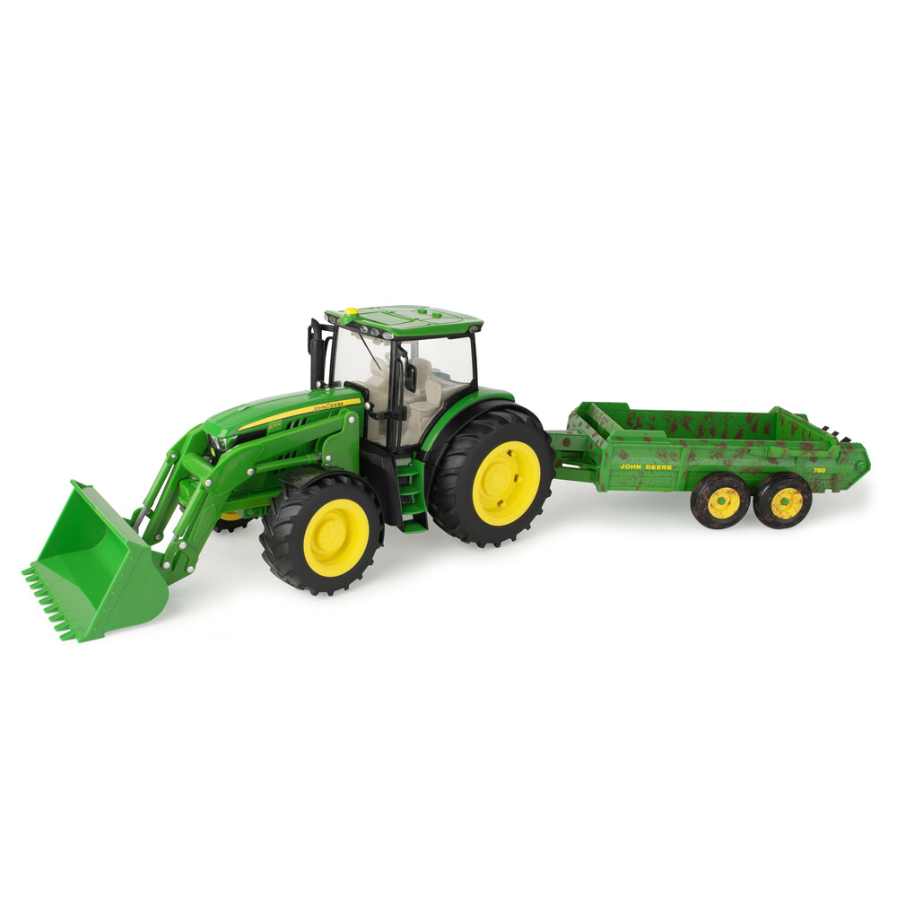 Big Farm John Deere 6210R with Spreader - 1:16