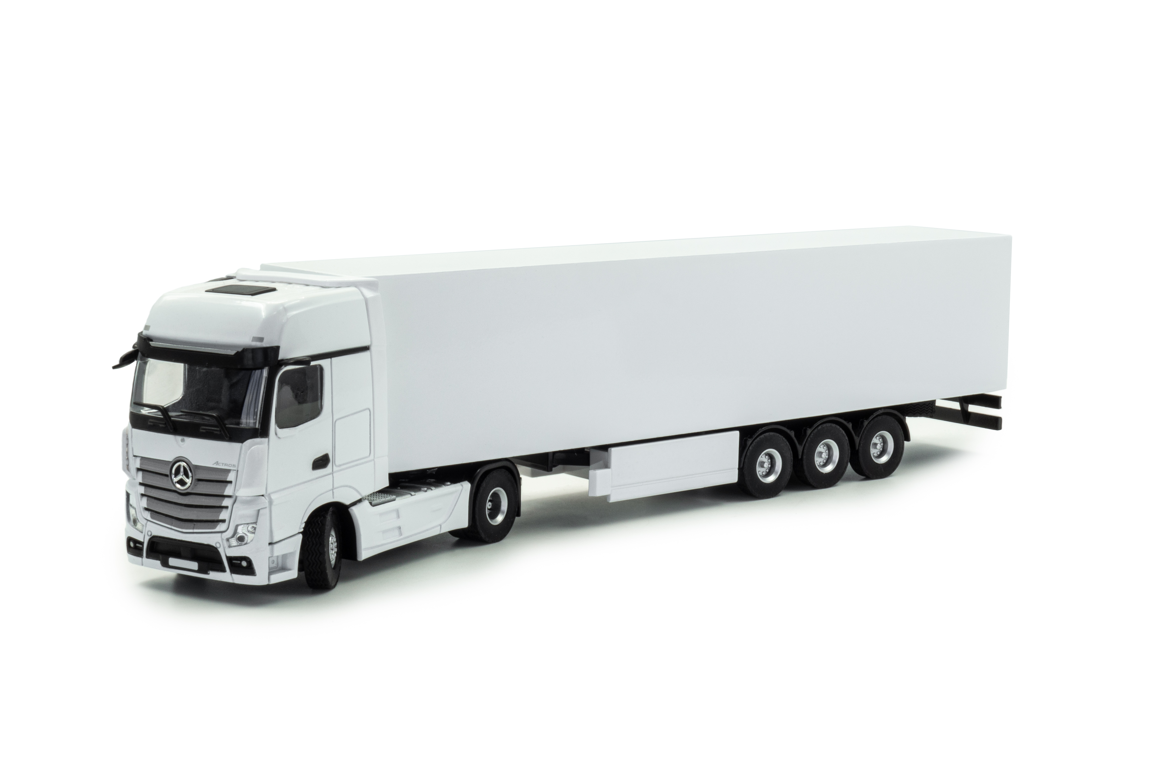Mercedes-Benz Actros MP5 4x2 met oplegger Wit - 1:50
