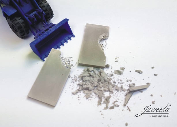 Staalbetonplaten met metaalgaas - 10 stuks (34x17mm)