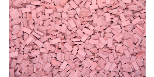 bricks - light brick-red 3000 pcs