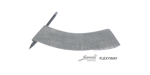 Flexyway Pflasterstrasse Altstadt Kopfstein 2x curved - Radius 30cm