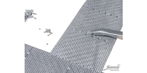 Flexyway - Visgraat grijze stenen - 3x segment