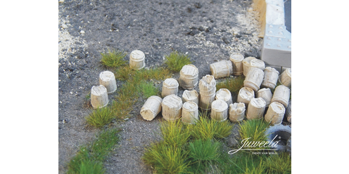 Old Wooden Barrels Light 44 pieces