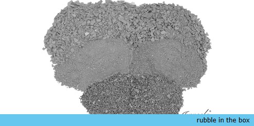 Rubble in the Box - Grijs Big box