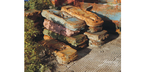 Autowrak US Roestig - 6 stuks