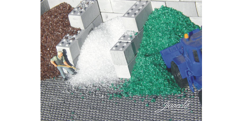 Old Glass White/Brown/Green 150 gram - 1:87