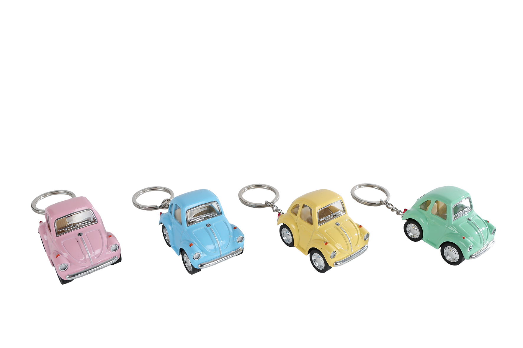 Volkswagen Beetle met sleutelhanger DCPB 4-Assorti - Doos 12 stuks
