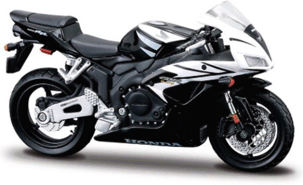 Honda CBR 1000RR Zwart/Wit - 1:18