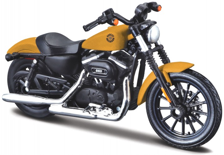 Harley-Davidson Sportster Iron 883 2014 Geel/Zwart - 1:18