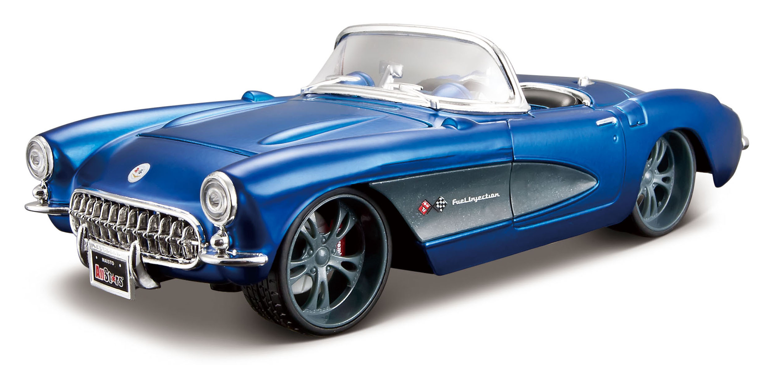 Chevrolet Corvette Convertible 1957 Blue/Grey