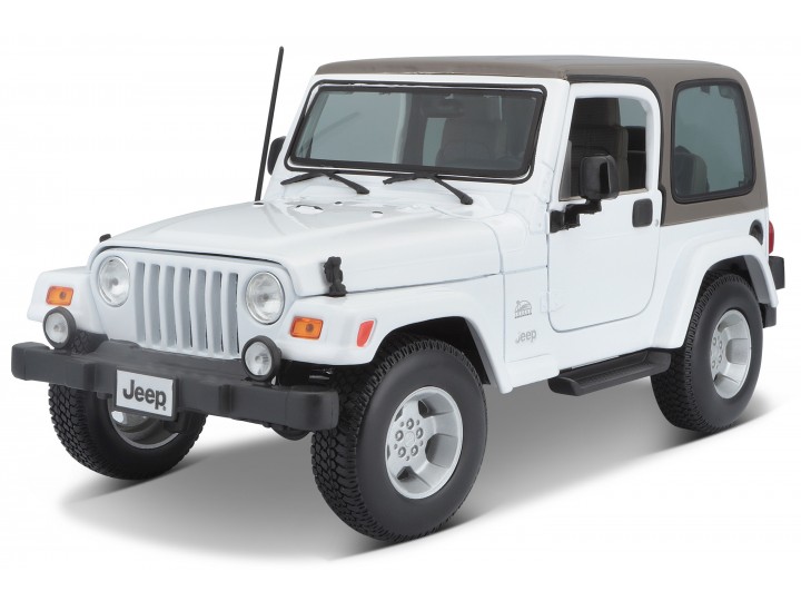 Jeep Wrangler Sahara Hard Top White/Beige - 1:18