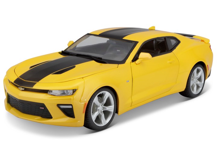 Chevrolet Camaro SS 2016 Geel/Zwart - 1:18