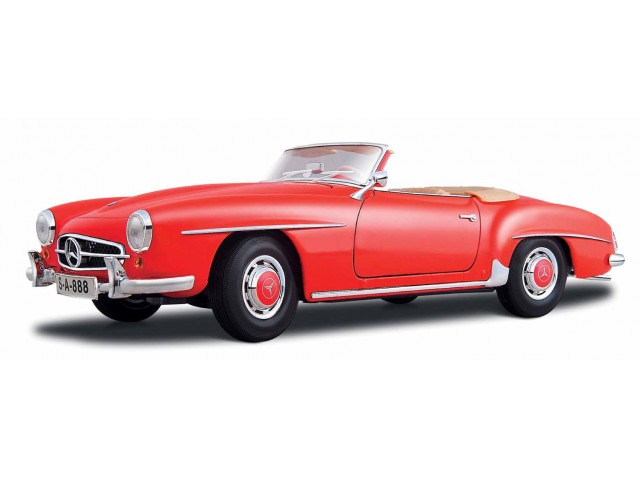 Mercedes-Benz 190 SL Cabriolet 1955 Rood - 1:18