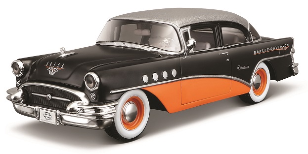 Buick Century 1955 Zwart/Oranje - Harley Davidson