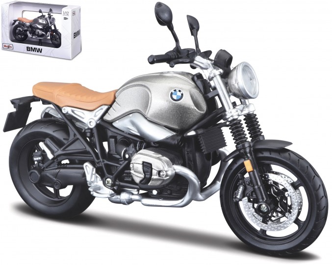 BMW R Nine T Scrambler Grijs - 1:12