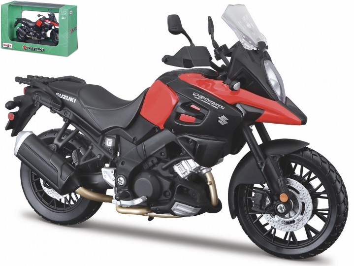 Suzuki V-Storm Rood/Zwart - 1:12