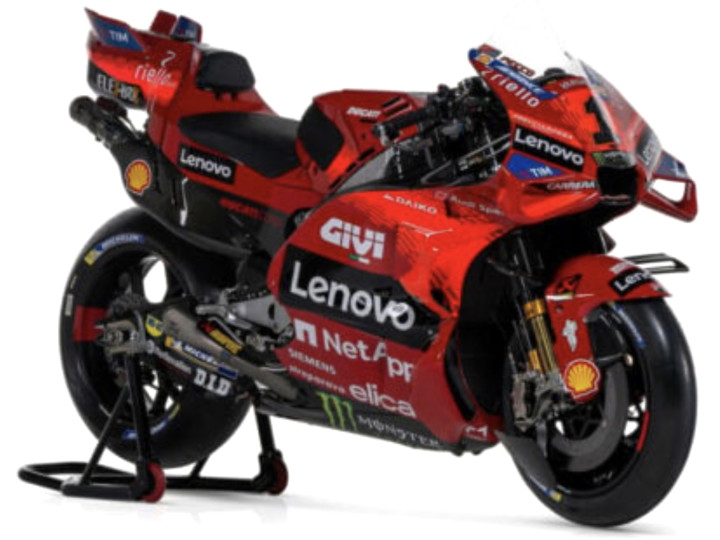 Ducati Desmosedici Lenovo Team GP23 No.1 Moto GP 2023 F. Bagnaia - 1:18
