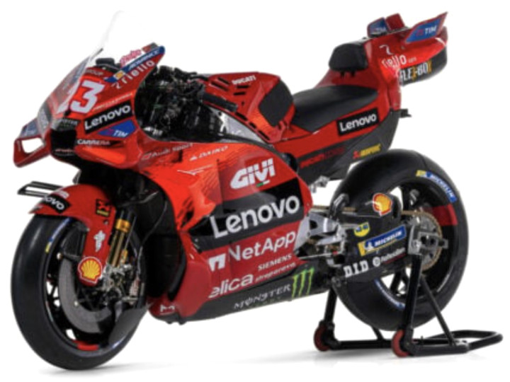 Ducati Desmosedici Lenovo Team GP23 No.23 Moto GP 2023 E. Bastianini - 1:18