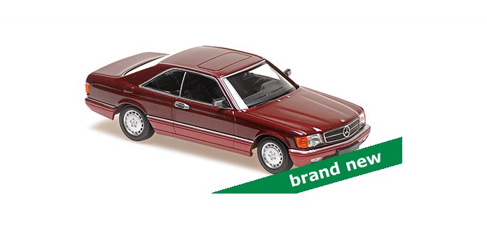 Mercedes-Benz 560 SEC (W126) 1980 Rood Metallic - 1:43