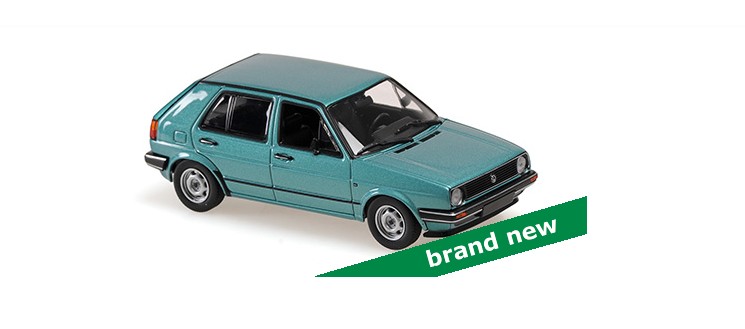 Volkswagen Golf II 4-deurs 1985 Turquoise - 1:43