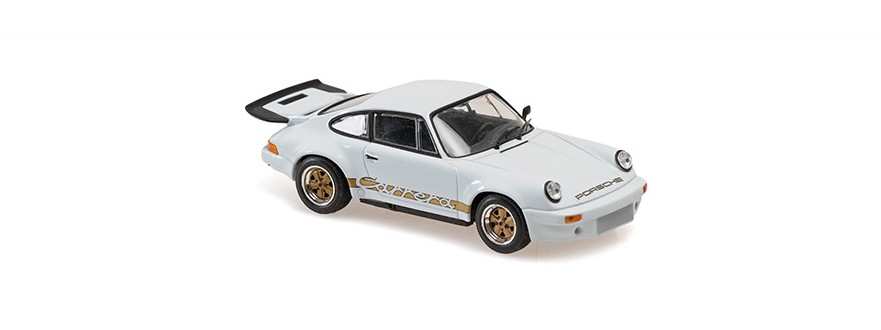 Porsche 911 Carrera RS 3.0 1974 Wit met gouden decals - 1:43